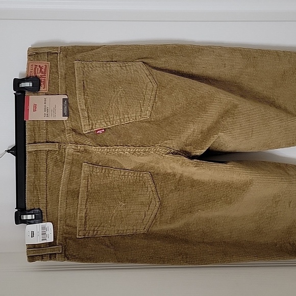 Levi's Size 33 Golden Brown Mustard Colored 721 High Rise Skinny Corduroy Pants - Picture 14 of 14